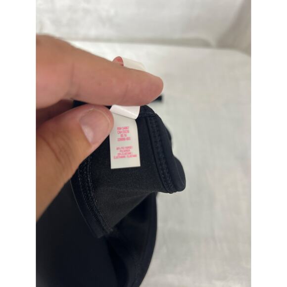 Victorias Secret Bikini Top 34DD Black The Wrap Halter Swim Padded - Picture 7 of 7